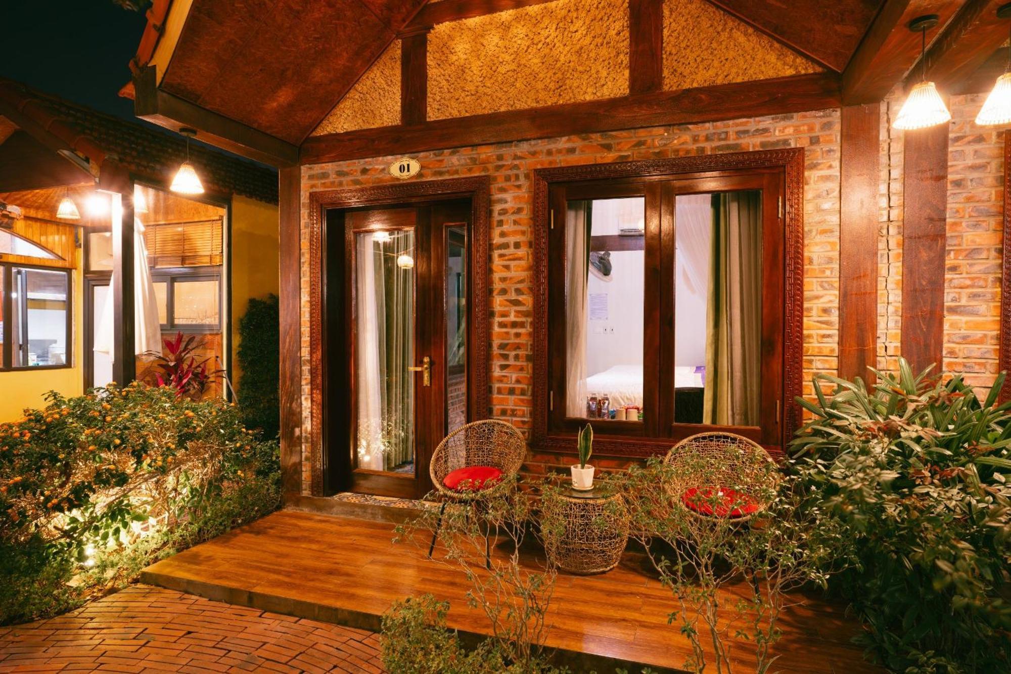 Papaya Bungalow & Rice Fields Apartment Нин Бин Екстериор снимка