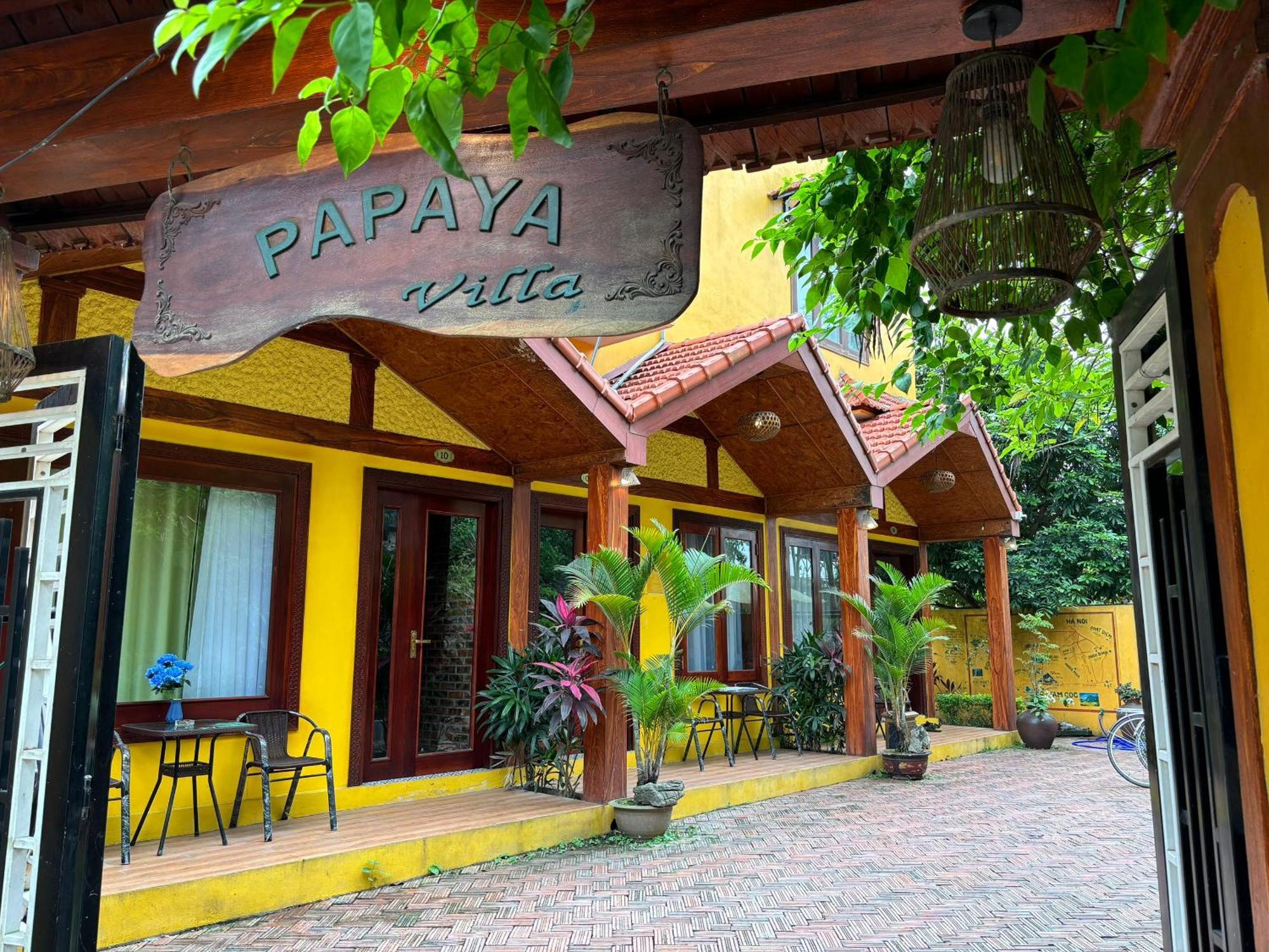 Papaya Bungalow & Rice Fields Apartment Нин Бин Екстериор снимка