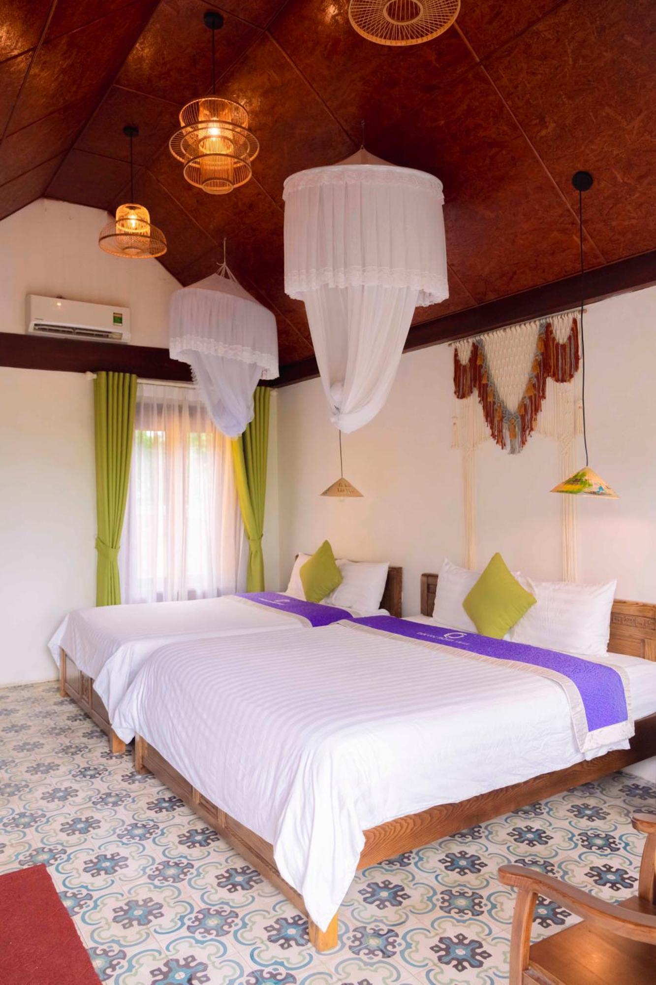 Papaya Bungalow & Rice Fields Apartment Нин Бин Екстериор снимка