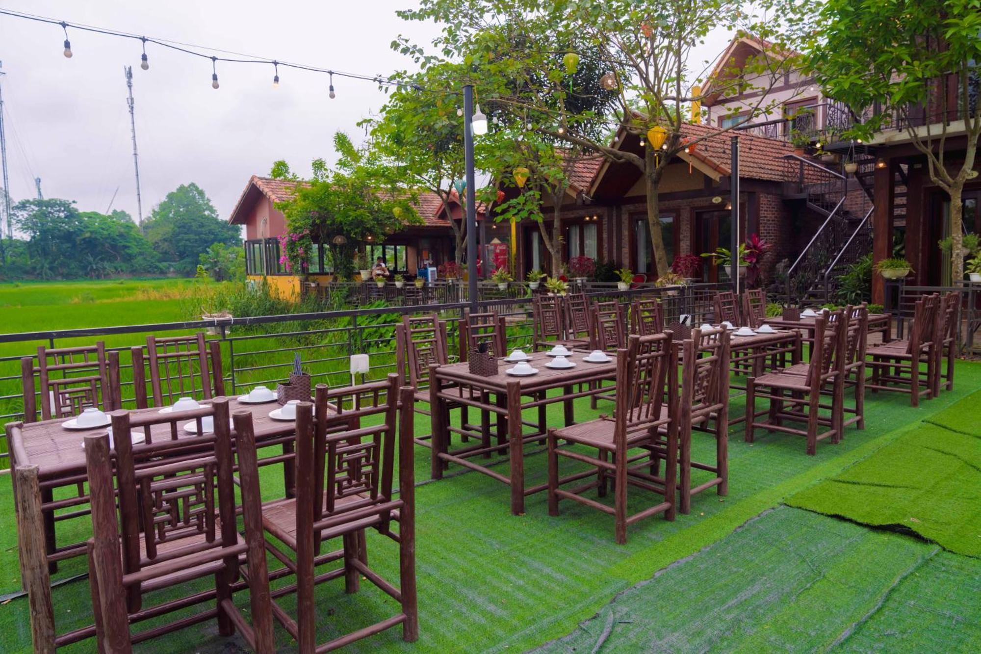 Papaya Bungalow & Rice Fields Apartment Нин Бин Екстериор снимка